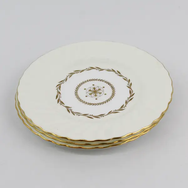 Set of 3 Vintage Minton Legacy Cream Bread Plates 6.25"