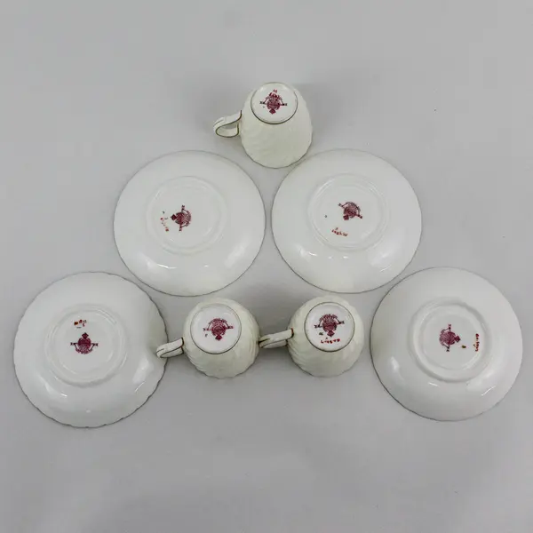 3 Vintage Minton Legacy Cream Demitasse Cups And 4 Saucers