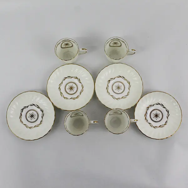 Set of 4 Vintage Minton Legacy Cream Coffee or Tea Cups And Saucers