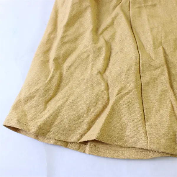 Allison Woods Brown Tan Linen Blend Lined Skirt Women's Size 22W
