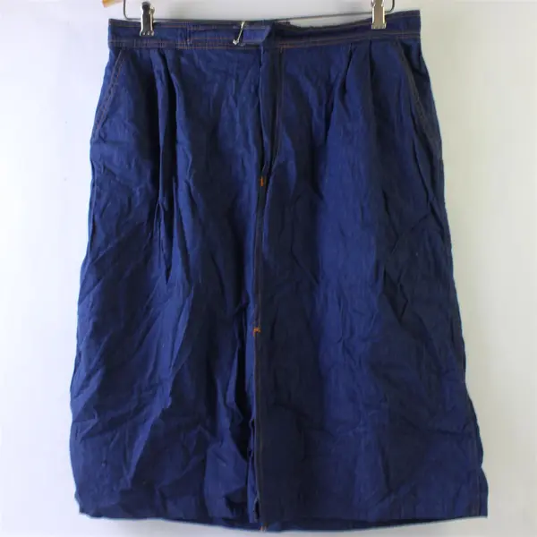 Women's Blue Denim Jean Skirt Medium Length Pre-Owned