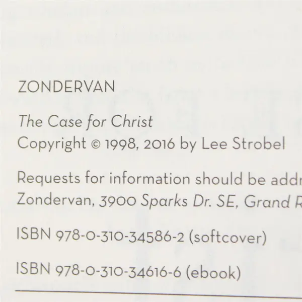 The Case for Christ Lee Strobel Updated Expanded Paperback 2016
