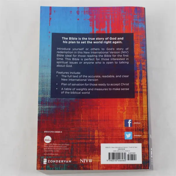 NIV Holy Bible Student Edition Paperback Zondervan 2011