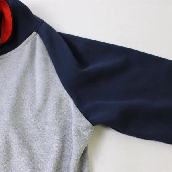 HEAD Boys Activewear Hoodie Zip Front Pockets Size Small Gray Blue Orange