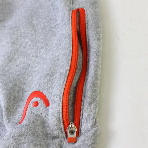 HEAD Boys Activewear Hoodie Zip Front Pockets Size Small Gray Blue Orange