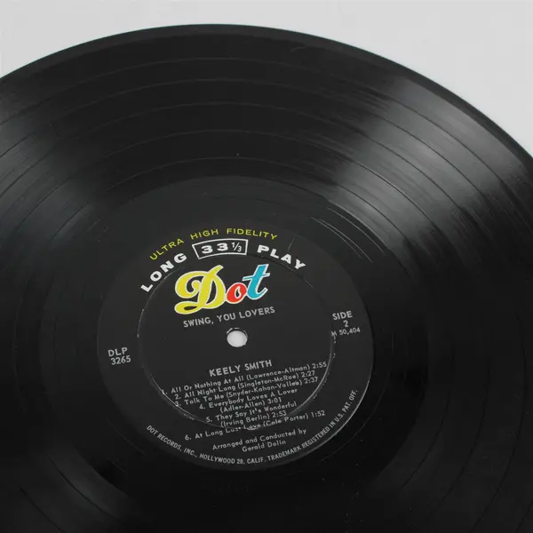 Keely Smith Swing, You Lovers LP 12" Vinyl Dot