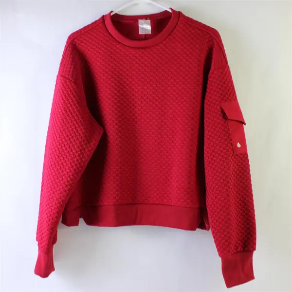 Cali Sport Red Athletic Pullover Sweatshirt Women's Size M