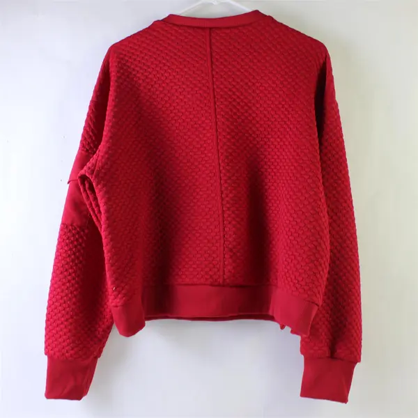 Cali Sport Red Athletic Pullover Sweatshirt Women's Size M