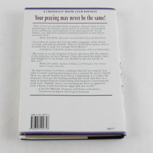 Approaching God: How to Pray Hardcover By Steve Brown 1996