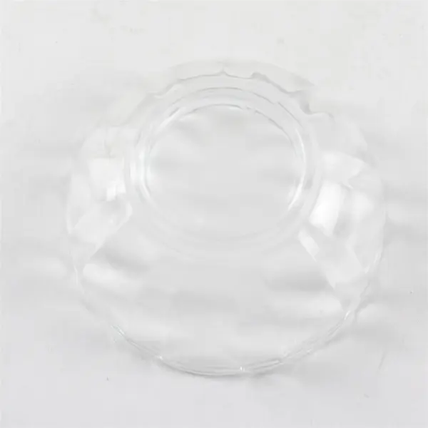 Lot of 2 Arc France Clear Glass Scalloped Bowls 4in