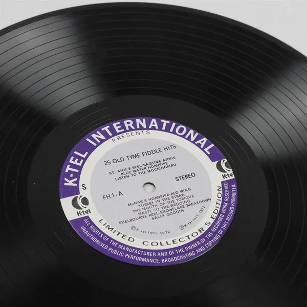 K-Tel 25 Old Tyme Fiddle Hits 12" Vinyl Record LP