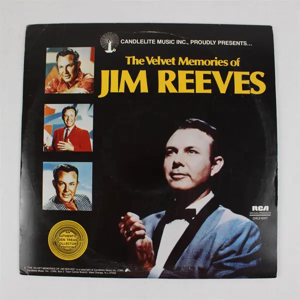 Jim Reeves The Velvet Memories 2-LP Double Album Vinyl RCA Special Products