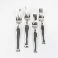 Lot of 4 Retroneu Istanbul 18/10 Stainless Steel Fork Set 2 Dinner 2 Salad