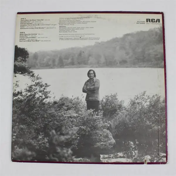 Neil Sedaka "Solitaire" 12" Vinyl Record