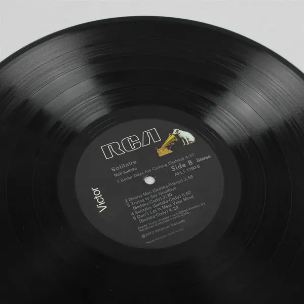 Neil Sedaka "Solitaire" 12" Vinyl Record