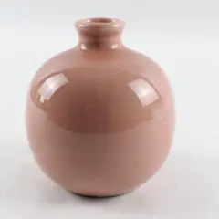 Vintage Cost Plus Inc Ceramic Vase Glossy Pink Glaze
