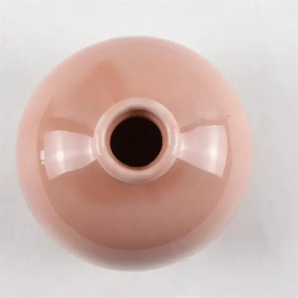 Vintage Cost Plus Inc Ceramic Vase Glossy Pink Glaze