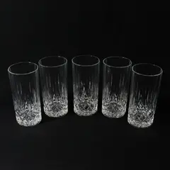 VTG Set Of 5 Opera By Royal Crystal Rock Tom Collins Glasses 5 3/4 inch