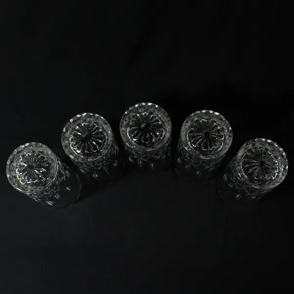VTG Set Of 5 Opera By Royal Crystal Rock Tom Collins Glasses 5 3/4 inch