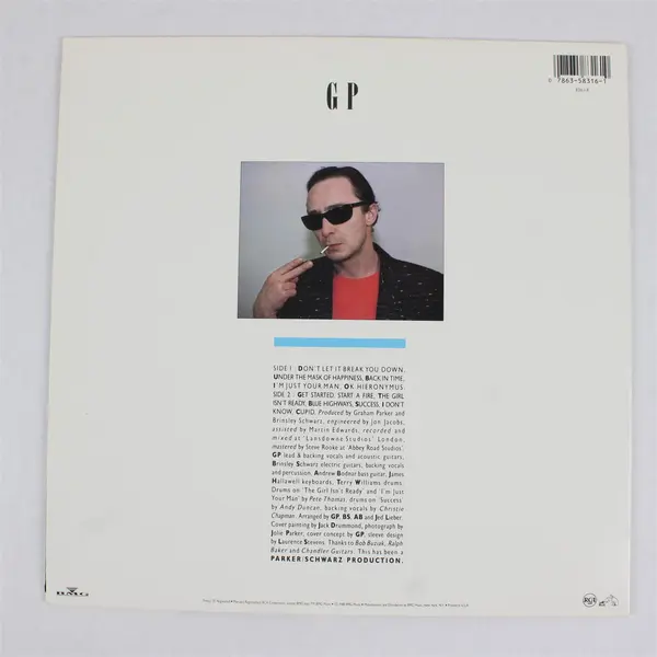 Graham Parker The Mona Lisa's Sister 12" Vinyl Record 