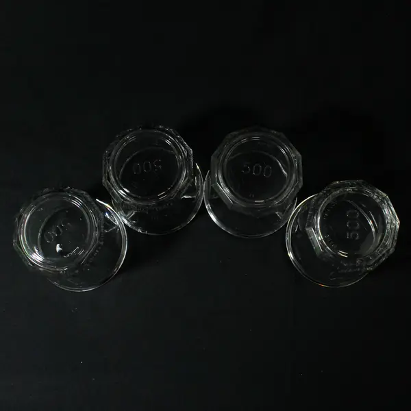Set of 4 Luminarc 500 Clear Glass Old Fashioned Glasses 3.75" France