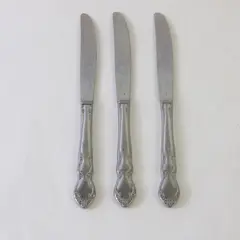 Set of 3 Retroneu Jenna Dinner Knives Flatware Replacement
