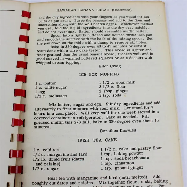 Vintage Spiral Cookbook Deep River Women's Club Recipes Kansas City, MO
