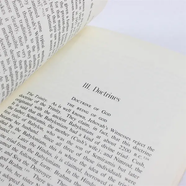 Jehovah's Witnesses Anthony Hoekema 1963 Paperback Fourth Printing 1972