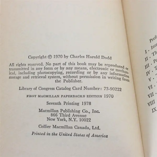 The Founder of Christianity by C.H. Dodd 1970 Paperback MacMillan Co.