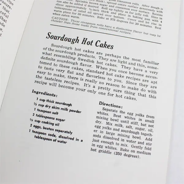 1970 Sourdough Success Carolyn B. Martens Pamphlet Booklet Recipes