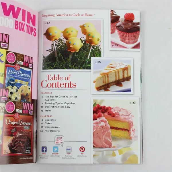 Betty Crocker Best Cupcakes & Cakes Magazine 2012 72 Recipe Cards Photos