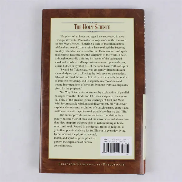 The Holy Science Swami Sri Yukteswar Hardcover 1990 Self-Realization