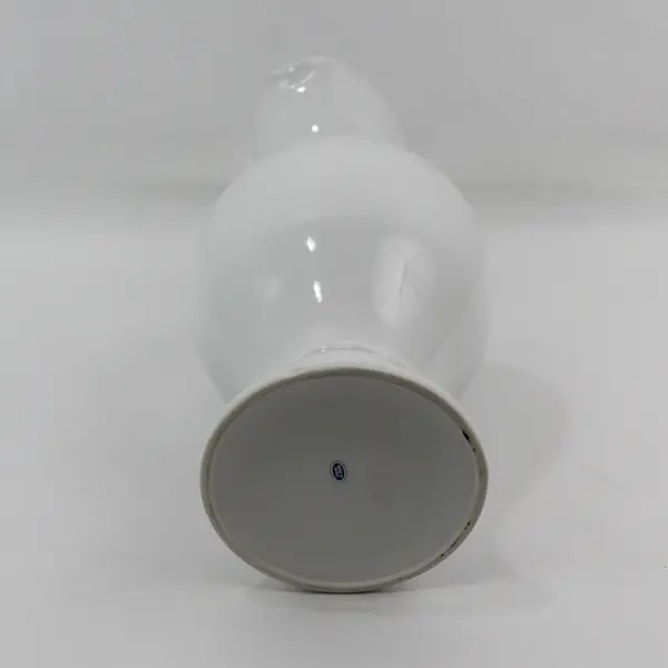 Vintage White Ceramic Pitcher Made In Japan 14"
