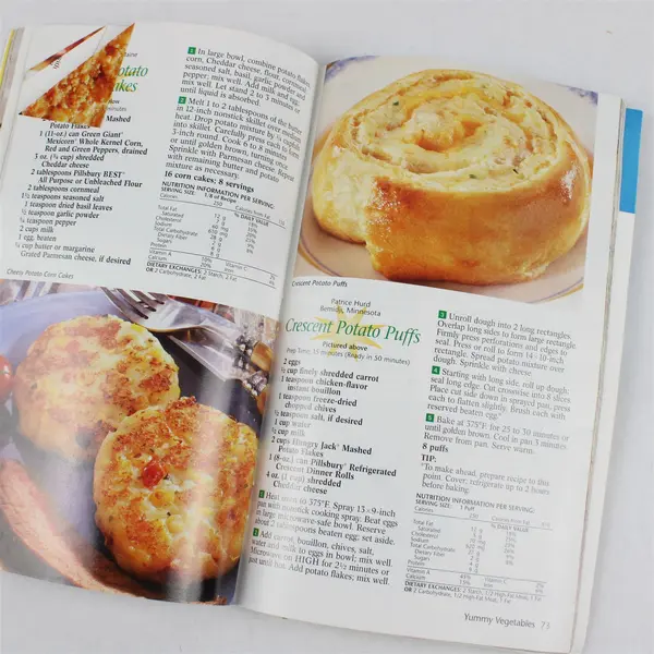 Pillsbury Classic Cookbook #229 Quick & Easy Bake-Off Cookbook 2000 Contest 39