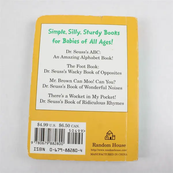The Foot Book Dr. Seuss's Wacky Book of Opposites 1996 Children's Board Book