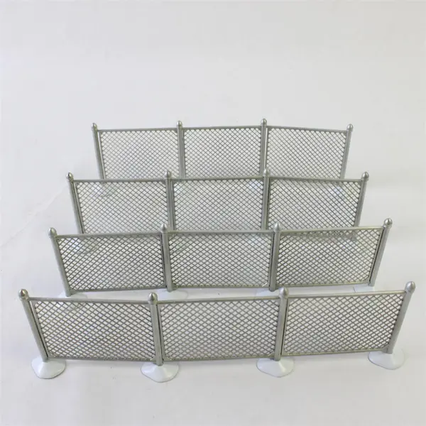 Dept 56 Heritage Village Chain Link Fence Extensions Set of 4 #52353
