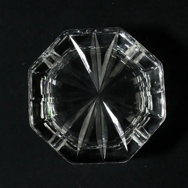 Waterford Crystal Octagon Star Pattern Ashtray