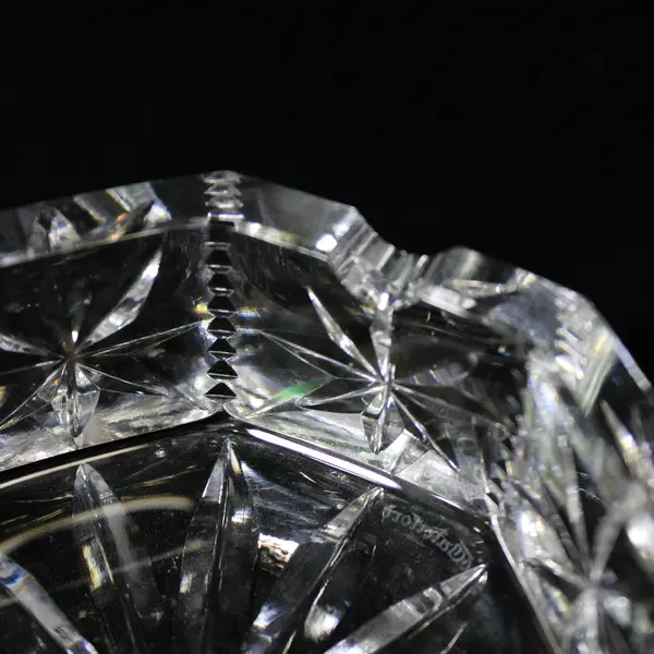 Waterford Crystal Octagon Star Pattern Ashtray
