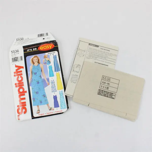 2003 Simplicity Pattern 5536 Women's Summer Dress Size A UNCUT