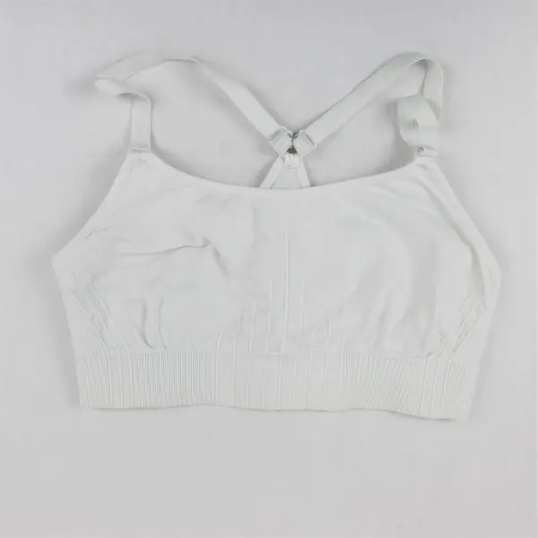 C9 by Champion White Racerback Sports Bra Women's Size M Adjustable Strap