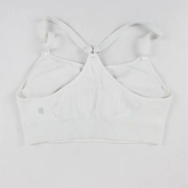 C9 by Champion White Racerback Sports Bra Women's Size M Adjustable Strap