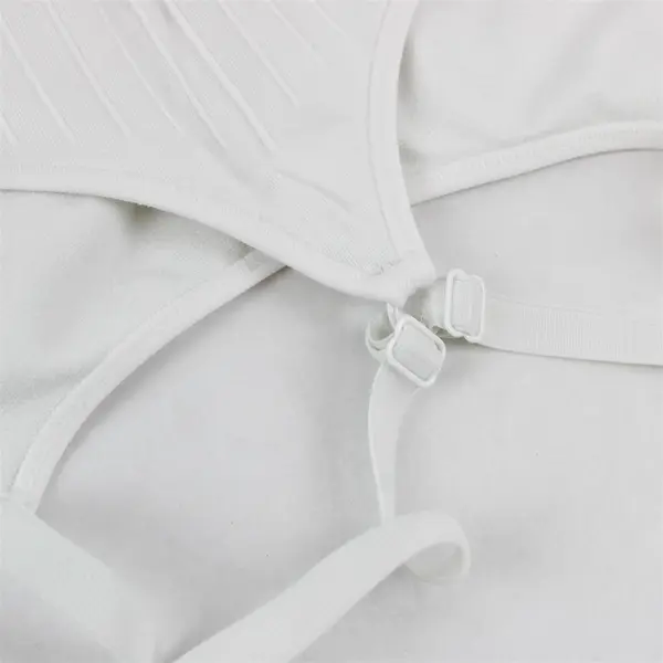 C9 by Champion White Racerback Sports Bra Women's Size M Adjustable Strap