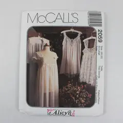1998 McCall's Pattern 2059 Misses' Lingerie Size Ex-Large 20-22 UNCUT