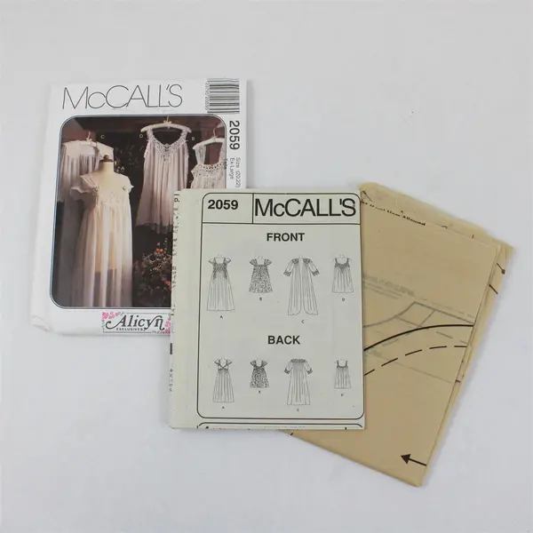 1998 McCall's Pattern 2059 Misses' Lingerie Size Ex-Large 20-22 UNCUT