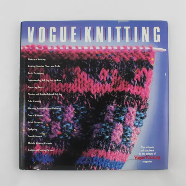 Vintage Vogue Knitting Book 1989 The Ultimate Knitting Book HC DJ