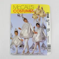 1990 McCall's Pattern 2338 Hershey's Kiss Costume Adults Kids Large Cut