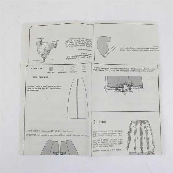 1990 McCall's Pattern 2338 Hershey's Kiss Costume Adults Kids Large Cut