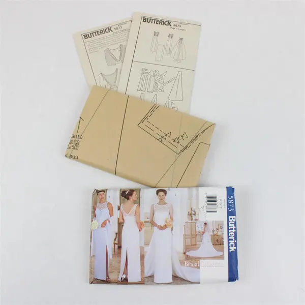 1998 Butterick Pattern 5873 Misses' Petite Wedding Dress Size 8-12 UNCUT