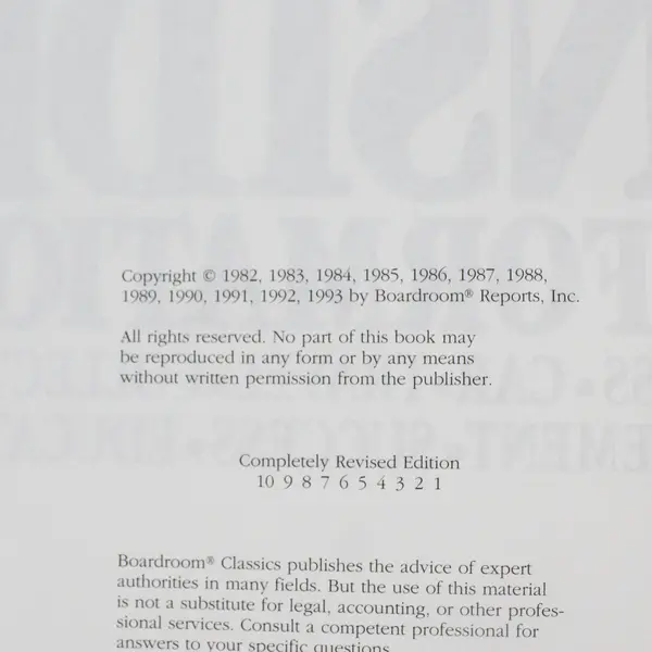 1993 The Book of Inside Information From Bottom Line Personal Revised Edition HC