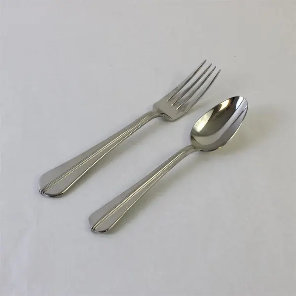 Lot of 2 Reed & Barton Tilden 18/10 Stainless Dinner Fork & Place Spoon